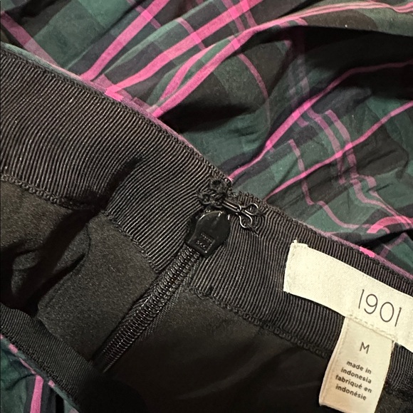 1901 Tartan Skirt Washed Faded Effect with Dotted Tulle Slip and Pockets SIZE M - Picture 13 of 13